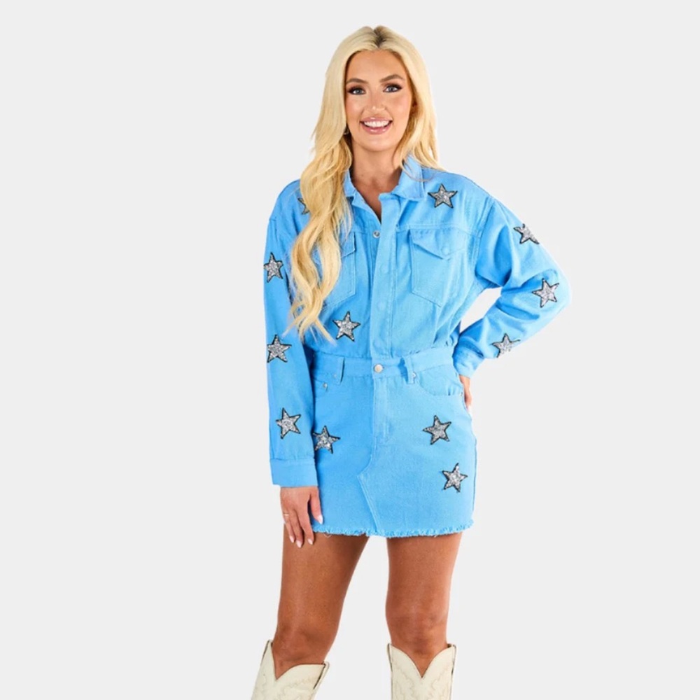 BUDDY LOVE BLUE DRESS!! So cute!